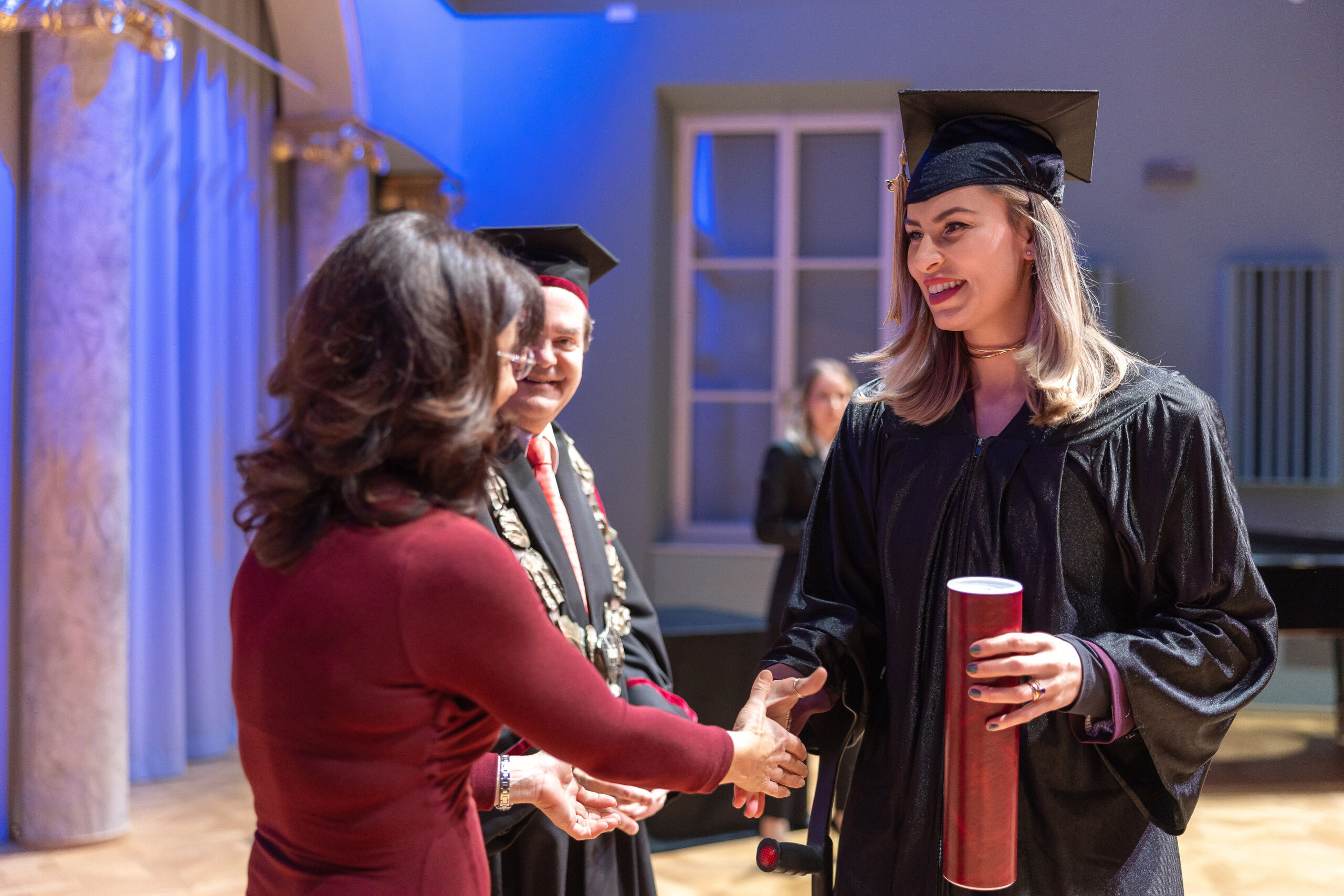 Nataša Uchytil se rokuje